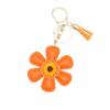 Шарм Подсолнух Брелок Кисточки Цветок Подвеска для сумки Креативное ПУ кожаное Кольцо для ключей Пара