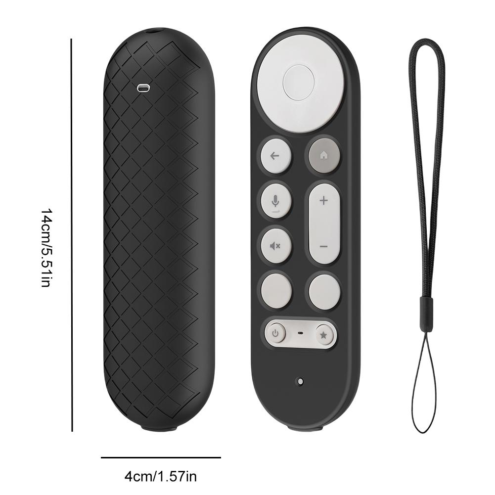 Silicone Remote Case Anti-Slip Protective Cover TV Remote Control Case Remote Protective Case for Google TV Streamer 4K Remote
