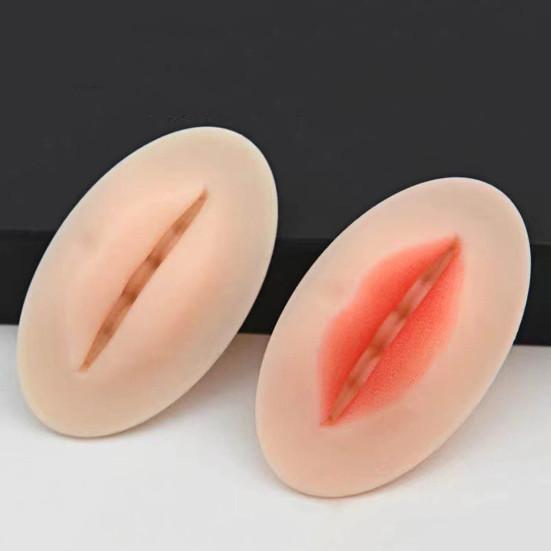 Татуировка Практика Гибкая Безопасная Многоразовая Практика Шаблон Кожи Губы 3D Форма Для Губ