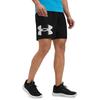 Under Armour Серия Tech Woven SS25 Графический логотип Модные Влагоотводящие Свободного кроя Спортивные шорты Мужские шорты Черный 1390046-001