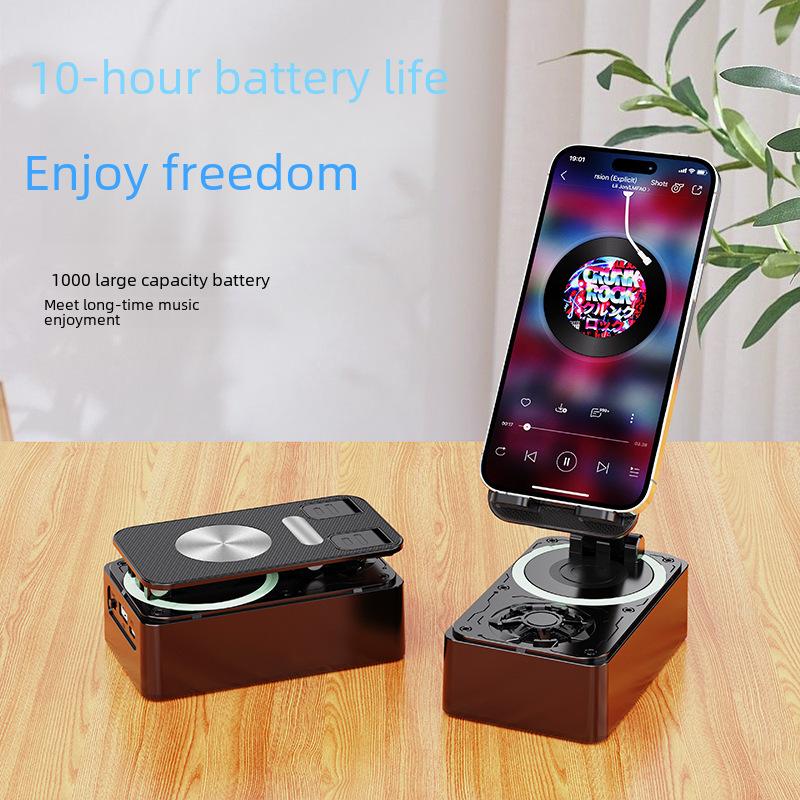 Динамик и Power Bank 3-в-1: Складная подставка для мобильного телефона для креативного подарка