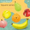 Panxin Fruit Puzzle Cube: Unique Orange, Peach, Pear, Lemon Shapes for Children's Creative Early Learning.