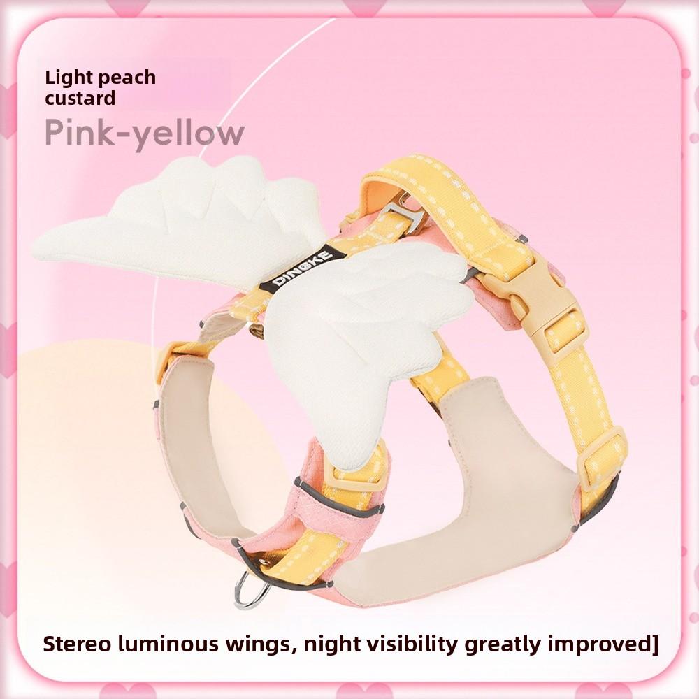 Angel Wings Dog Harness Leash Set 3D Stereo Chest Strap for Large Medium Small Dogs Outdoor Walking Pet Vest