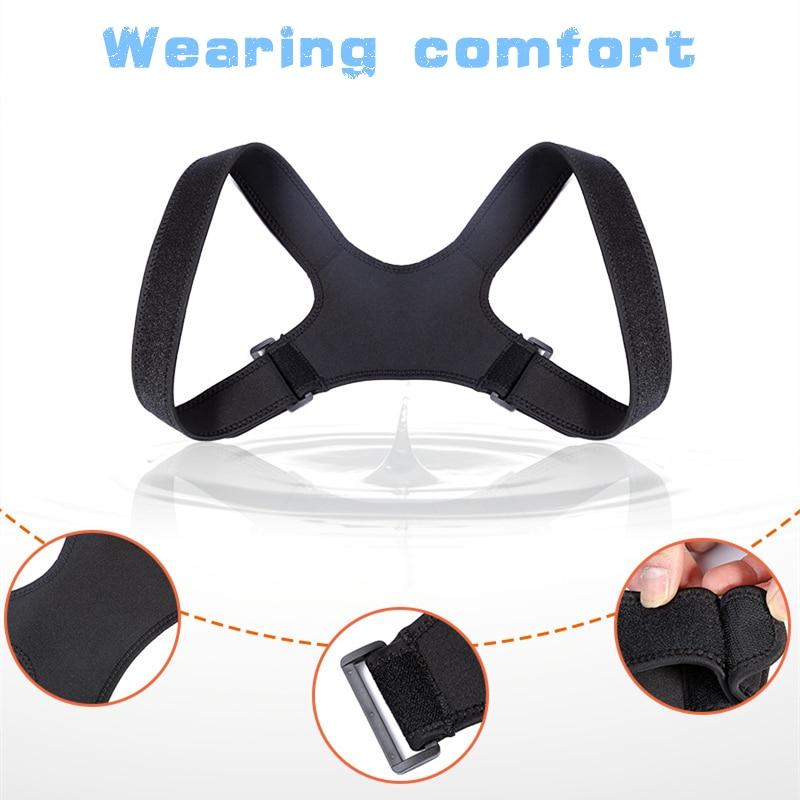 Новый регулируемый корректор осанки верхней части спины, поддержка плеч, поясничный бандаж для спины, поясничный корсет для коррекции плеч, корсет