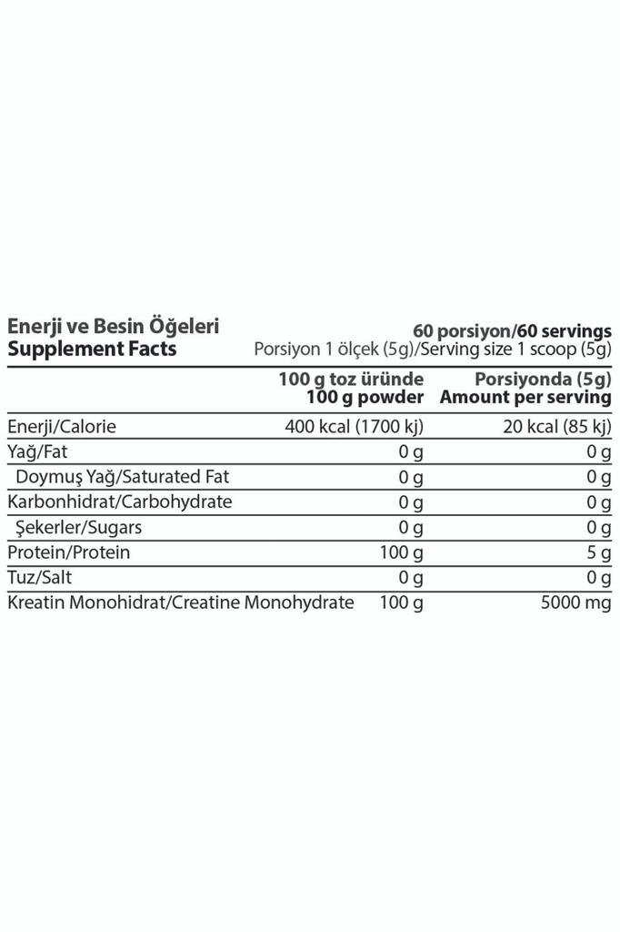 Hardline Creatine 100% Micronized 300 Gr 60 Servings Unflavored