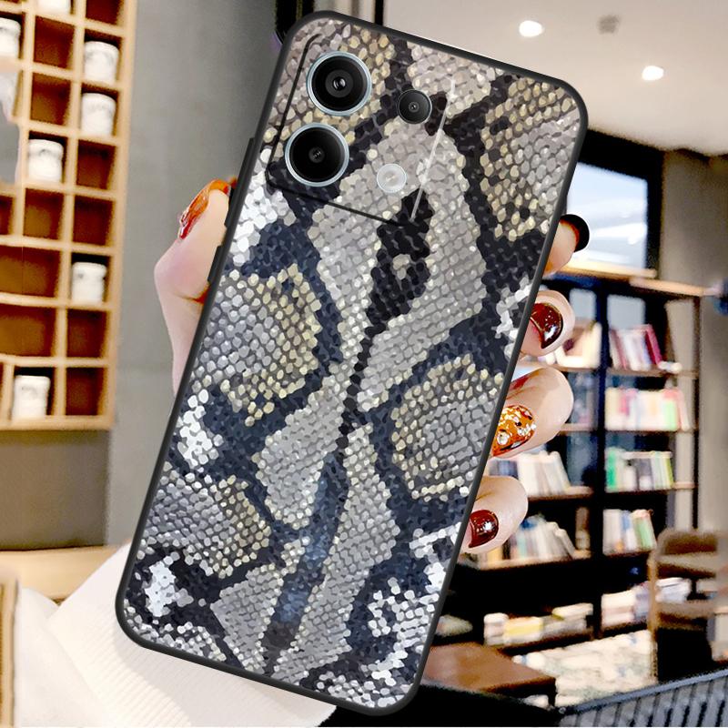 Змеиная Кожа Для Xiaomi Redmi Note 14 Pro 13 12 11 9 10 15 Pro Plus Чехол Для Redmi 15 15C 14C 10C 12C 13C