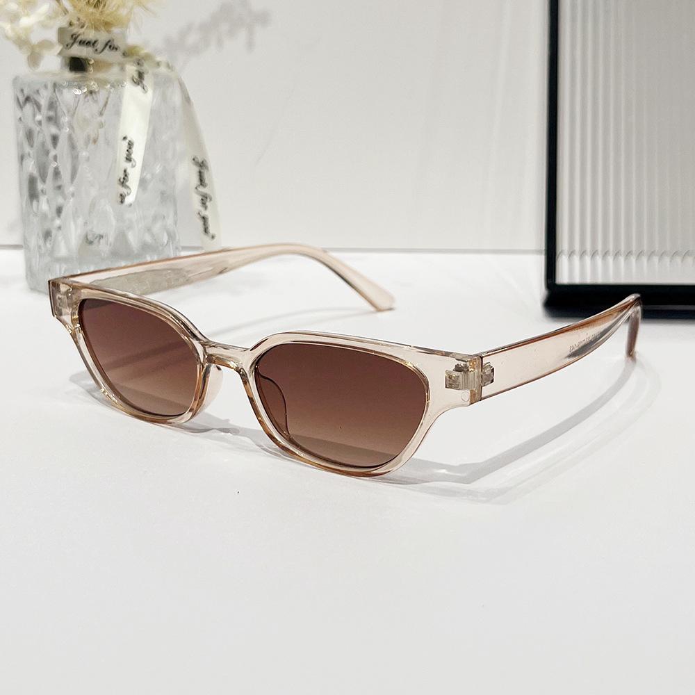 New sunglasses oval candy color sunshade sunglasses women's small frame cat eye sunglasses sunglasses