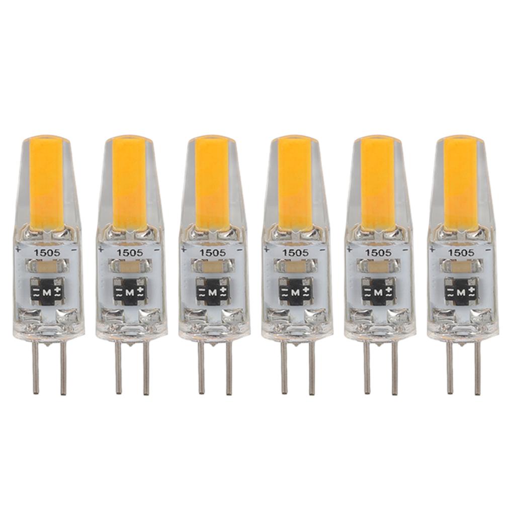 6 шт. Лампа G4 Диммируемая 2 Вт 180 лм Светодиодная лампа для настольной лампы, настенной лампы, люстры, на замену 120 В