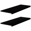 VidaXL Window Sills 2 Pcs Dark Brown Solid Oak Wood 4009201