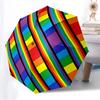 1pc Rainbow Stripes Automatic Open/Close Umbrella, 8-Rib Sturdy Frame, Umbrella for Travel, Everyday, Formal Events yy251126018