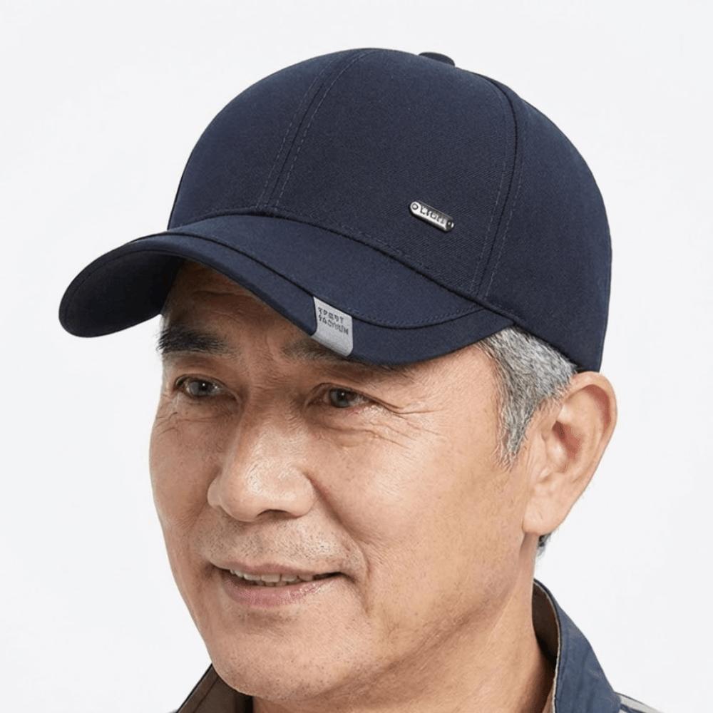 Adjustable Men Peaked Hat Solid Color Sunshade Casquette Fashion Baseball Cap All Seasons