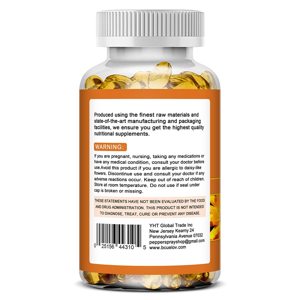 Bcuelov Lutein Supplement, 40mg Natural Carotenoid, with Zeaxanthin 1600mcg, 120 Softgels
