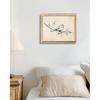 Vintage Bird on Tree Branch Sketch Wall Art Decor Minimalist Drawing Canvas Prints Wall Decor Neutral Line Art Farmhouse Style Wall Decor for Gallery
