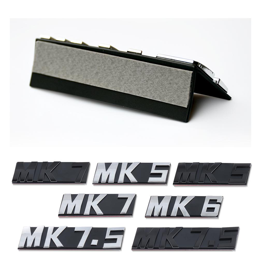 3D Metal Car Sticker MK5 MK6 MK7 MK7.5 Badge Emblem Front Grille Decal For Volkswagen VW Jetta Touran POLO Golf 5 6 7 Tiguan GTI zh5
