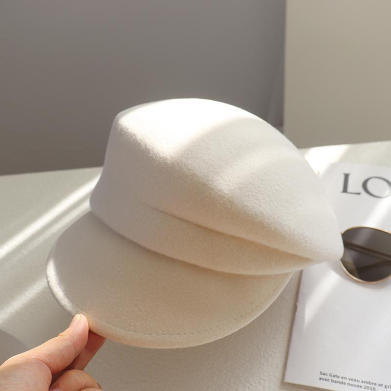 Осень и зима, новинка Интернет-знаменитости, ветровая плиссированная шерстяная шапка, женская осенне-зимняя ретро-универсальная рыцарская шляпа, конная шляпа