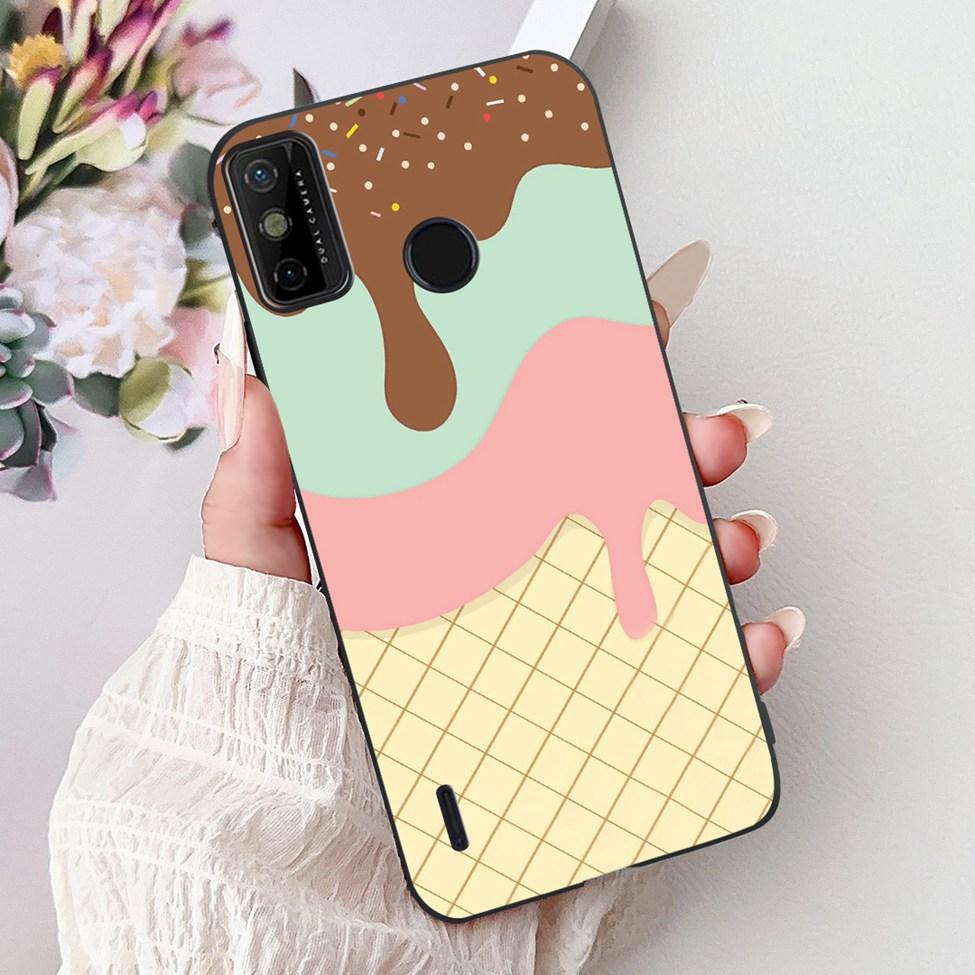 For Tecno Spark 6 Go KE5j KE5k Case For Tecno Spark Go 2020 KE5S Cover Silicone Cute Fashion Flowers Funny Painted Back Cover