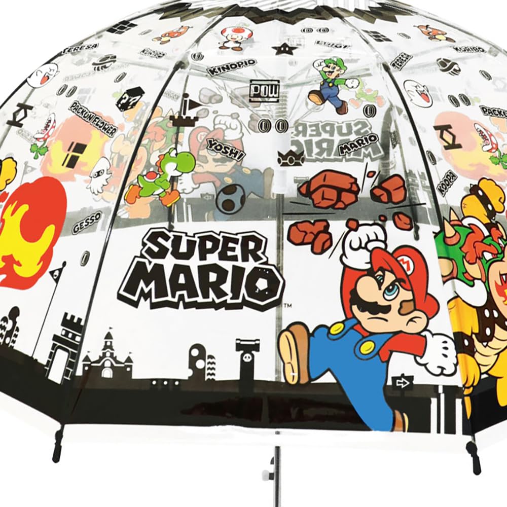Планирование Винил Nintendo Super Rib Длина 32483 Зонт J's, Марио, Черный, 55 см,