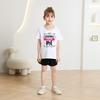 Children's Casual Short-sleeved T-shirt, Summer Girls' Loose T-shirt