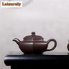 220 мл изысканный чайник из фиолетовой глины Исин, шестиугольный чайник ручной работы известных художников, чайник из необработанной руды, фиолетовый глиняный чайник, чайный сервиз Zisha, ремесло Cha