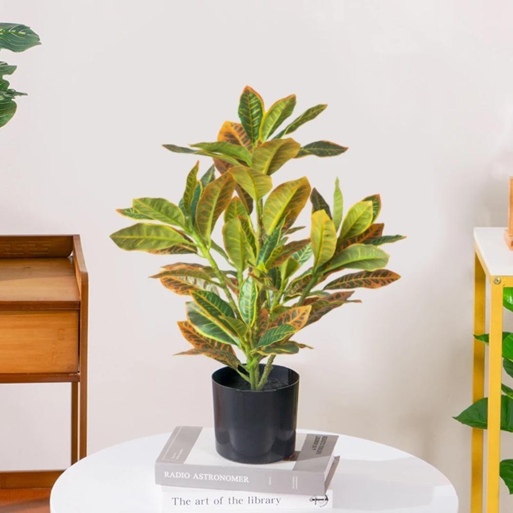35 Leaves Tropical Banyan Tree Large Fake Ficus Tree Artificial Ficus Tree  Wedding Party Decor