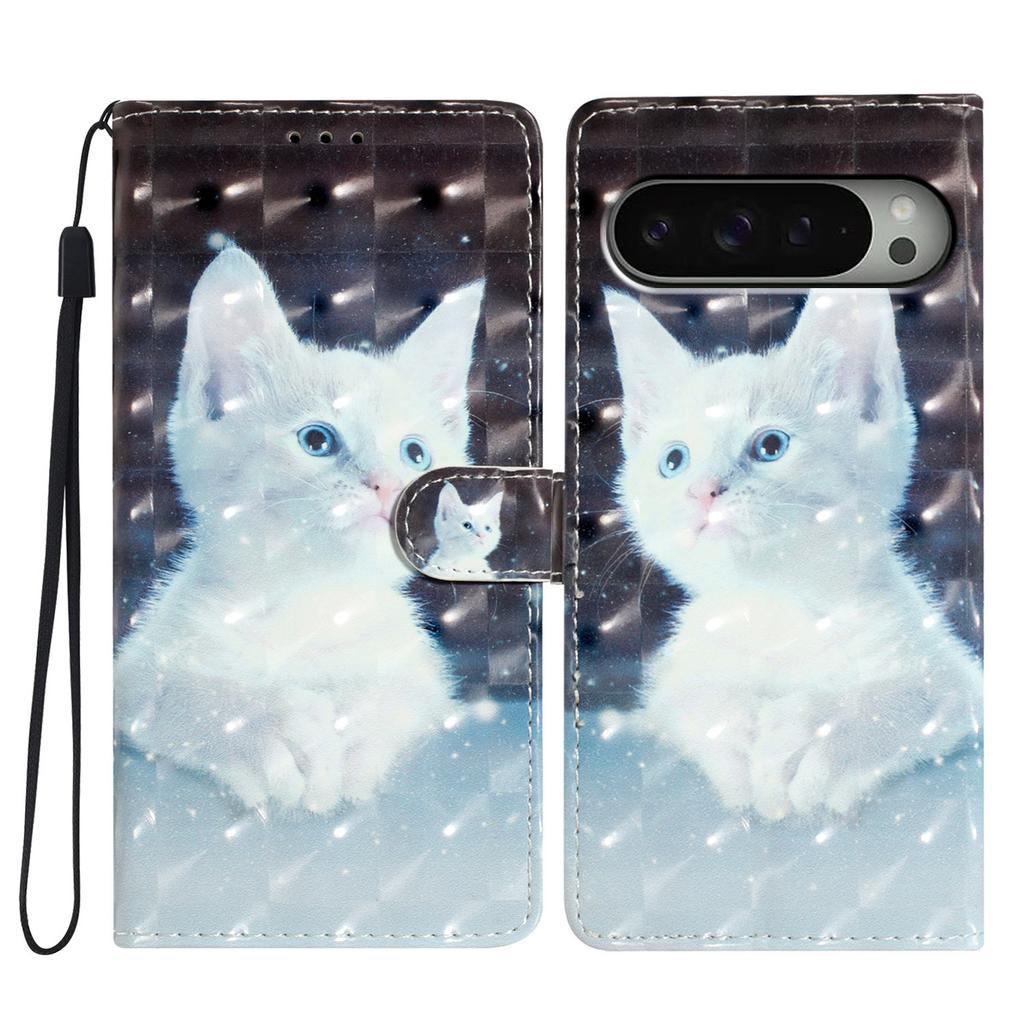 Чехол-кошелек из искусственной кожи с 3D-узором для Google Pixel 6,6a,6 Pro, Pixel 7,7a,7 Pro, Pixel 8,8a,8 Pro, Pixel 9,9a,9 Pro,9 Pro XL