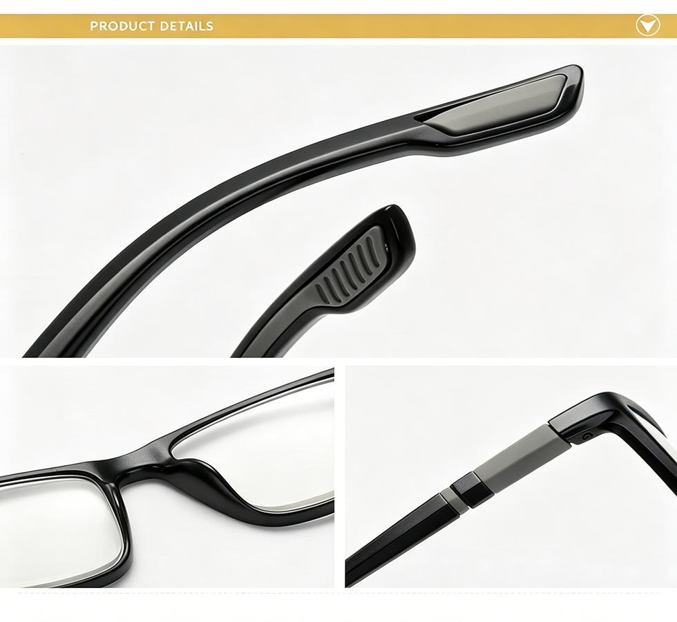 Xiaomi 3 pcs +1.0 to +4.0 Diopters Reading Glasses for Men Women, HD Anti Blue Light Semi-Rimless Presbyopia Glasses for Reading Book