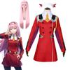 Anime 02 Dresses DARLING In the FRANXX Zero Two Cosplay Costume 02 Cosplay Wig Code:002 Headwear Accessories Halloween Gift