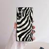 Luxury Zebra Stripes Art Phone Case For Samsung Galaxy S25 S24 S22 S23 Ultra S21 S20 Plus Frosted Non-Slip Full Cover Soft Case