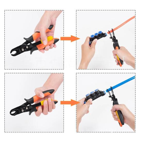 1/2 шт. Плоскогубцы для разъединения 1/4 дюйма 5/16 дюйма Вставные фитинги для воздушных трубок Пневматические фитинги Инструмент для быстрой разборки