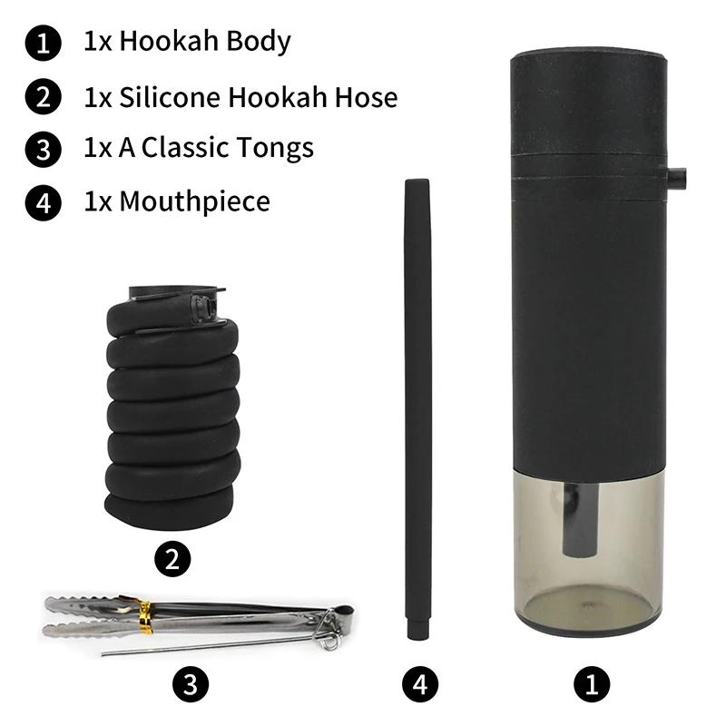 Portable Arabic Hookah Cup Car Shisha Set Indoor Outdoor with Protective Cover Small Narguile Chicha Soft Touch Hookah Gift New