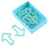 12pcs Arrow Shape Paper Clips Bookmark Marking Document Organizing Clip Stationery Light Blue