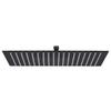 Rain Shower Head Stainless Steel 50x50 cm Square Black