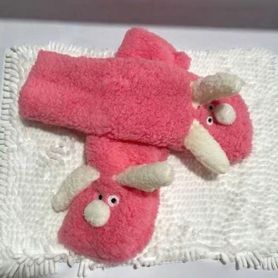 Пушистые домашние носки Милые пушистые носки с ушками собаки Уютные носки-кабинки Мужские Женские Теплые зимние носки для дома, отдыха, сна