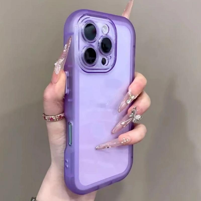 Роскошные Прозрачные Ударопрочные Чехлы из Мягкого Силикона для iPhone 17 Pro 12 13 14 15 16 17 Pro Max Air Clear Бампер Задняя Крышка