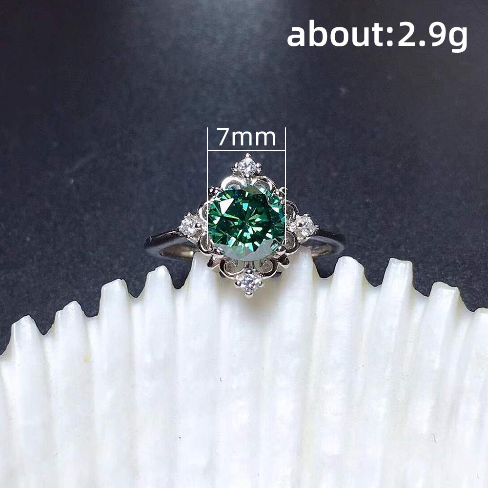 Huitan Modern Design Women's Wedding Rings with Green Cubic Zircon Fashion Elegant Finger Accessories for Party Gift New Jewelry