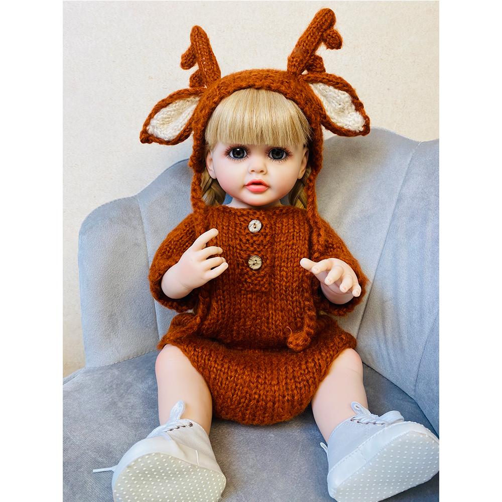 Betty 55 см Reborn Baby Doll силиконовая водонепроницаемая кукла для всего тела для маленьких девочек принцесса реалистичная мягкая сенсорная игрушка
