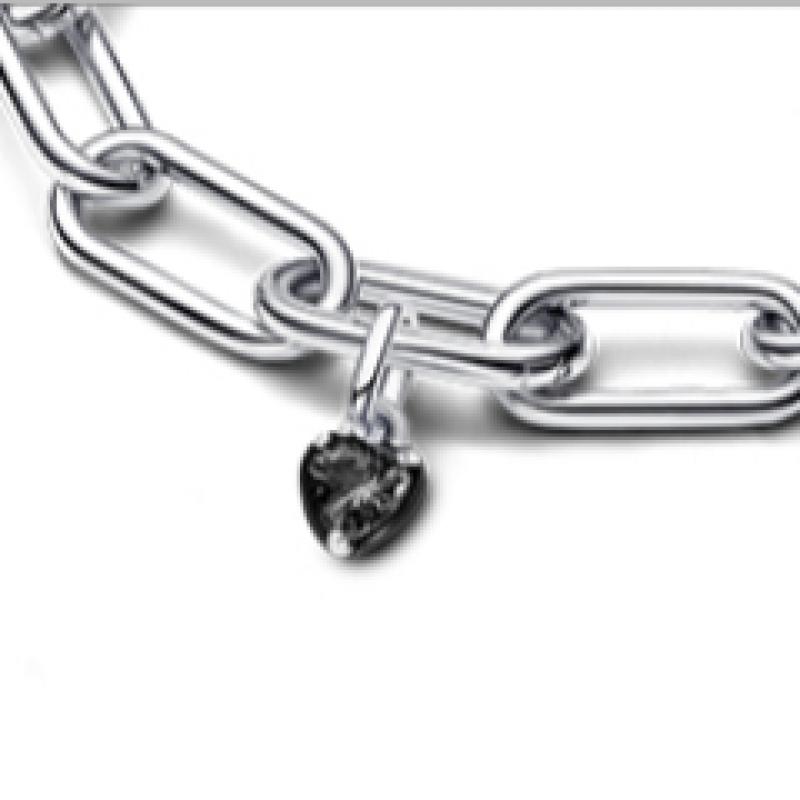 Pandora Mini Black Chakra Heart Dangle Charm 793042c01