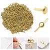500Pcs Mini Brads Metal Plated Round Paper Fasteners for Paper Craft Scrapbooking DIY
