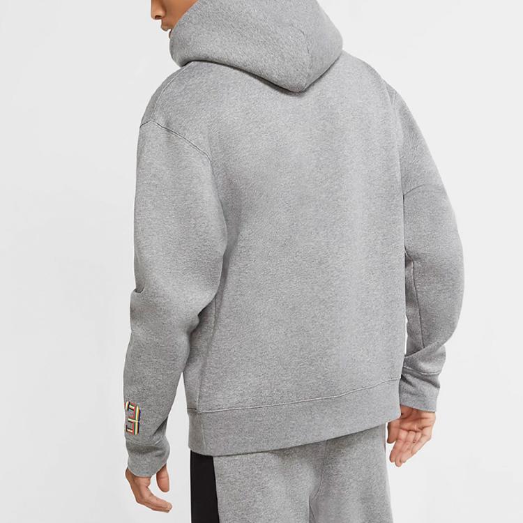 Jordan Sweatshirts Men's Gray Hooded Moderate Regular CK9573-091