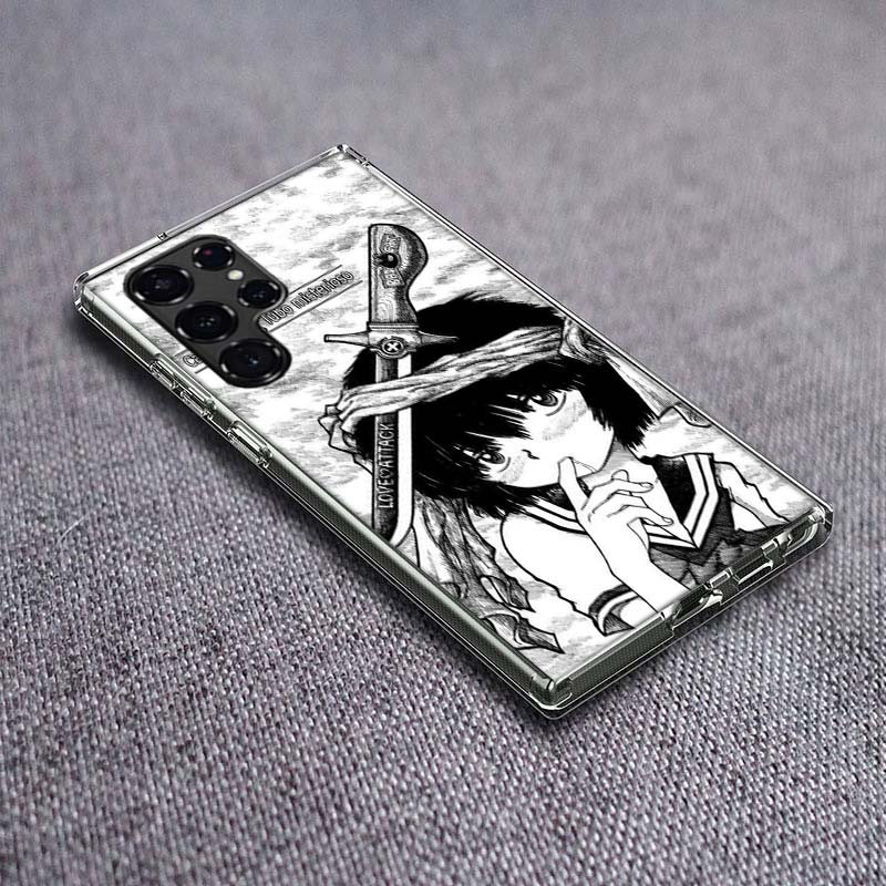 Чехол для телефона Urabe Mikoto для Samsung Galaxy S24 S23 S21 S20 FE S22 S26 Ultra S25 Edge S10 Plus Прозрачный ТПУ Чехол Оболочка Coque S