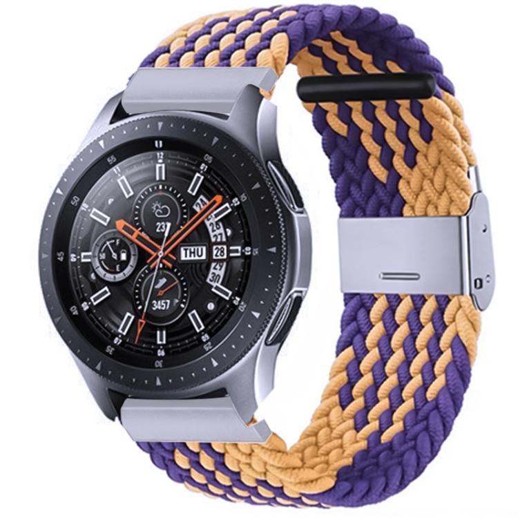 Нейлоновый плетеный ремешок для Samsung Galaxy Watch 4 / Watch 5 20 мм с металлической пряжкой