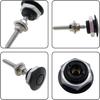 4Pcs Quick Latch Hood P, Universal Aluminum Quick Release Lock Latch Bumper, License Plate Lock Clip For Bumper Hood Or DIY 1.25 Inch(Black)