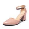 Fashion High Heels Sandals Summer Shoes Straps Women's Heels Pumps Large Size 45 D'Orsay Nude Pink Office Party Wedding Shoes