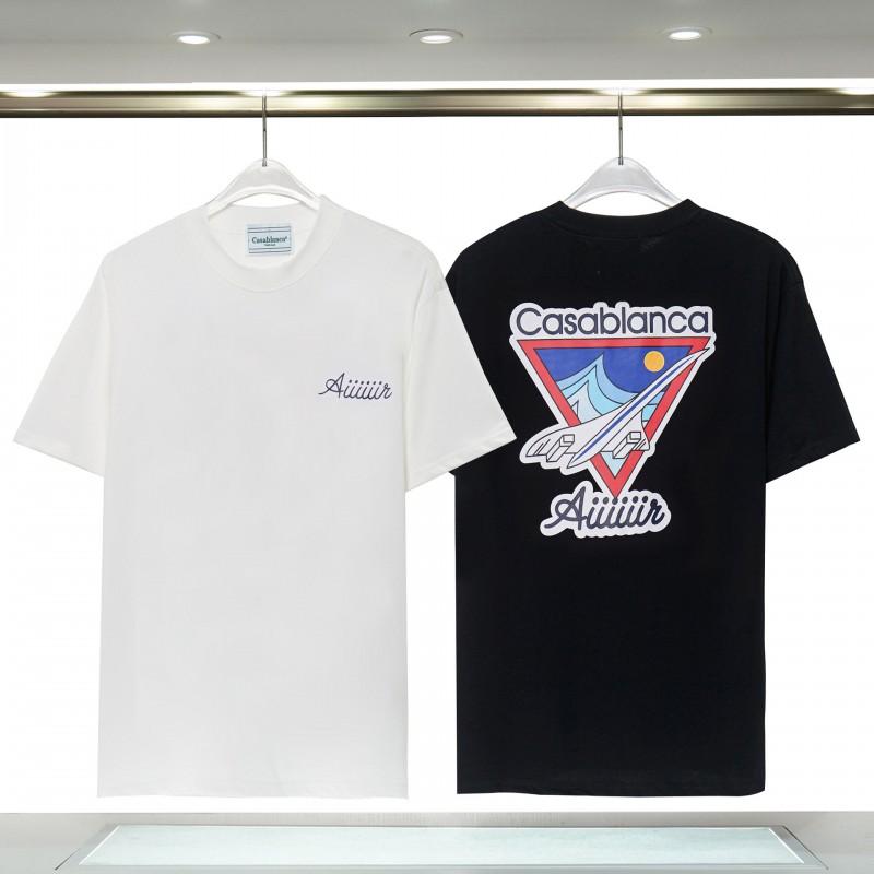 Casablanca CASA Print Casual Short Sleeve T Shirts Teen Boys