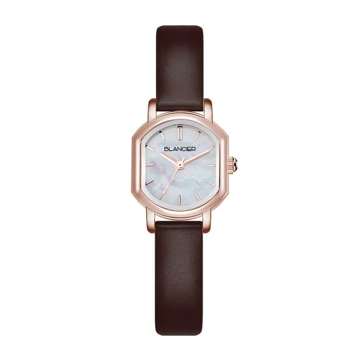 Женские квадратные кожаные часы Ciel Classic BW20925L-RMBR