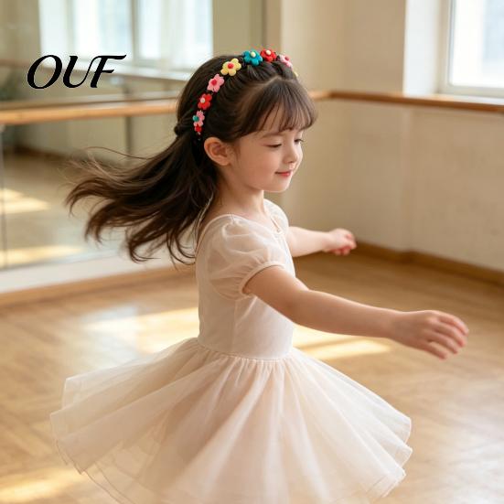 Gift for Girls Birthday Holidays Cartoon Headband with Clips Girls, Cute Hairband Hair Accessory Comfortable Lightweight Styling, Decorative