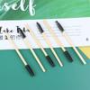 50Pcs Bamboo Handle Eyelash Brush Makeup Brush Eyelash Extension Eyebrow Brush