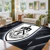 Burnley Football Design Crystal Velvet Rug Soft Decorative Mat for Bedroom Entrance