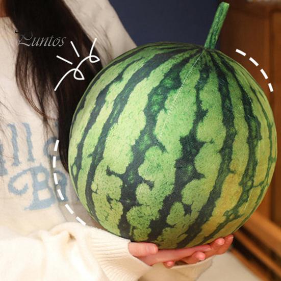 Мягкая игрушка арбуз, мягкая подушка с фруктами, декоративная подушка в виде арбуза, креативный подарок для детей