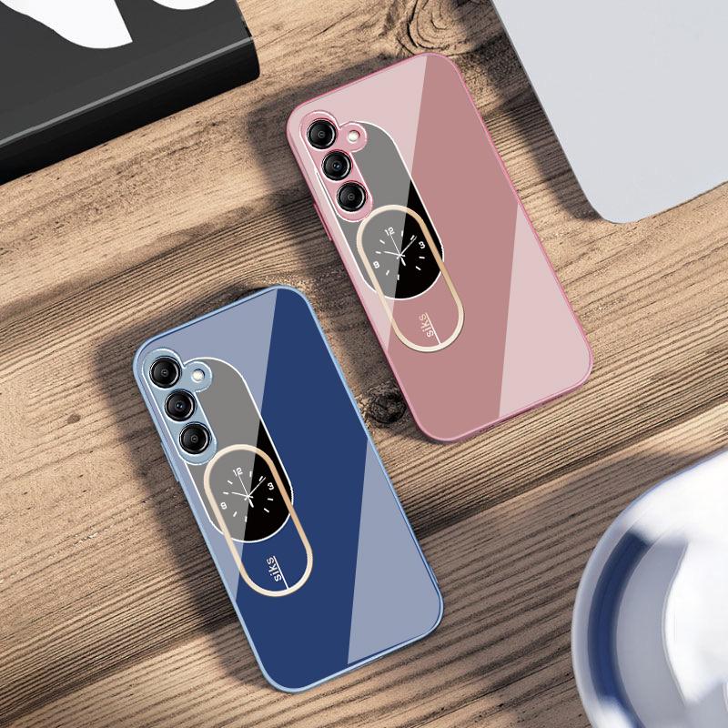 Цветовой узор настенных часов Для Samsung A 73 72 71 70 56 55 54 53 52 51 50 42 35 34 33 32 31 26 25 24 23 22 30 20 стеклянный чехол для телефона
